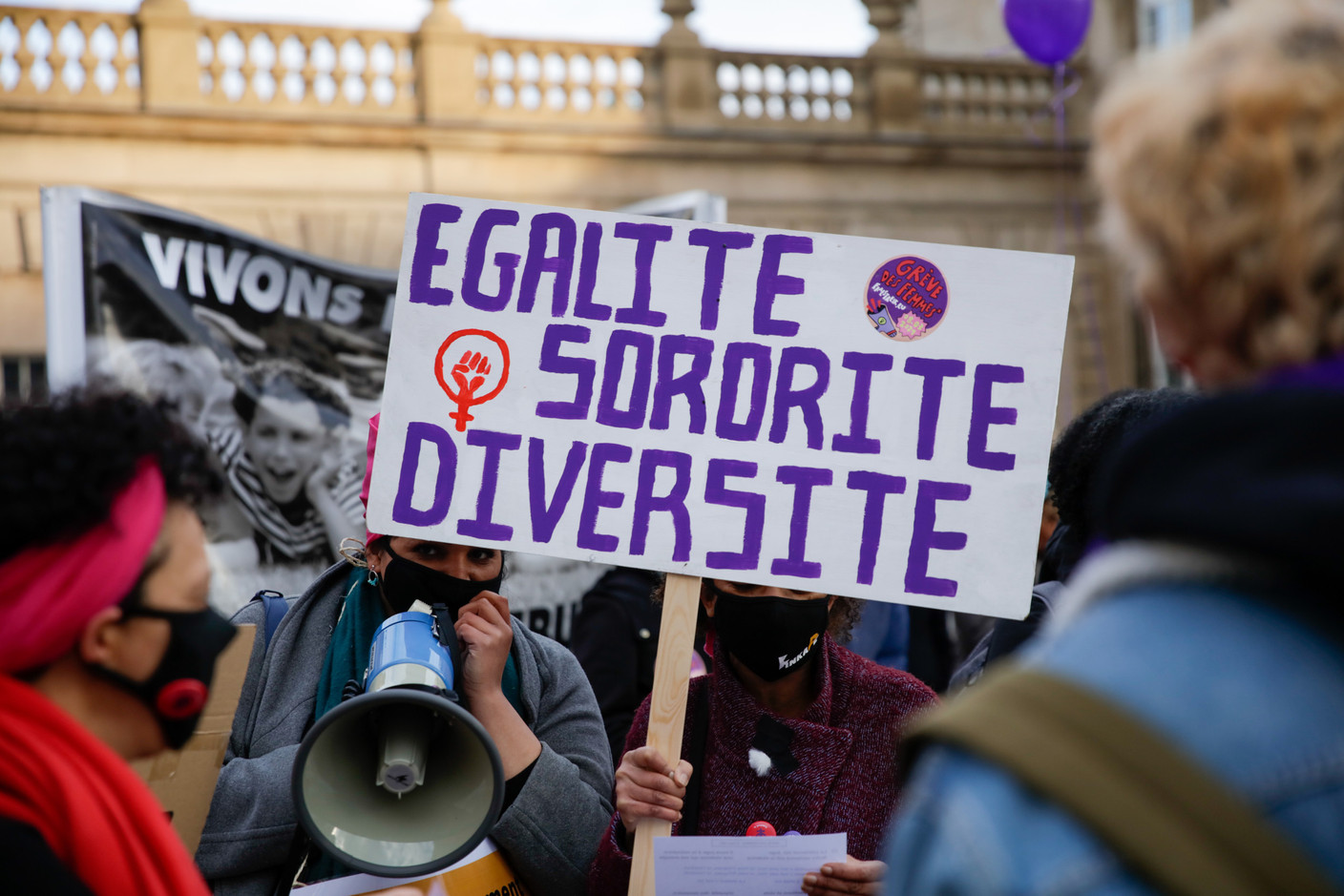 «Égalité, sororité, diversité». (Photo: Romain Gamba / Maison Moderne)