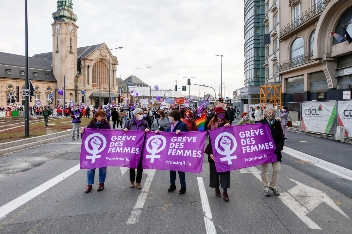 La plateforme JIF (Journée internationale des femmes) est à l’initiative de cette grève des femmes. (Photo: Romain Gamba / Maison Moderne)