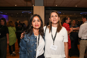 Norma Bello Cortes (Jes'Tudio) and Karla Gutierrez (Cielo Team Luxembourg) at the 10x6 Talents event, organised by the Paperjam Club at the Kinepolis Kirchberg, 9 July 2024. Photo: Marie Russillo / Maison Moderne