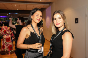 Juliette Belgherz and Elisa Niederkorn (Pluxee Luxembourg) at the 10x6 Talents event, organised by the Paperjam Club at the Kinepolis Kirchberg, 9 July 2024. Photo: Marie Russillo / Maison Moderne