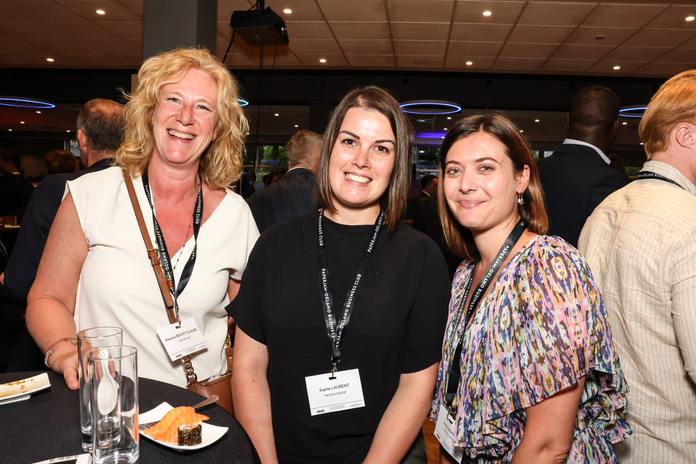 Natacha Beicht-Claude (HR Partner), Sophie Laurent and Anais Diebold (Inowai Group) at the 10x6 Talents event, organised by the Paperjam Club at the Kinepolis Kirchberg, 9 July 2024. Photo: Marie Russillo / Maison Moderne