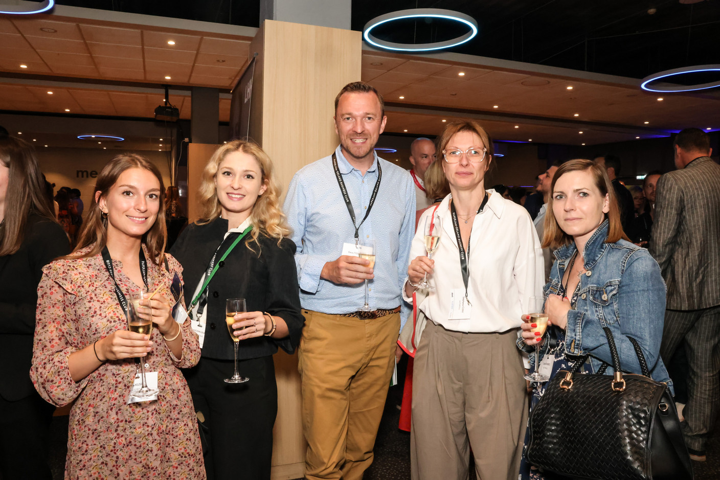 Katia Kusch, Aurore Gascoin-Durlinger , Kevin Tisserand, Stéphanie Cuny, Claire Romero (Autopolis) at the 10x6 Talents event, organised by the Paperjam Club at the Kinepolis Kirchberg, 9 July 2024. Photo: Marie Russillo / Maison Moderne