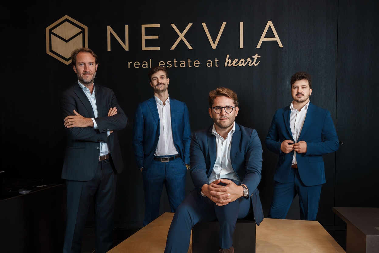 Romain Aubrée (Head of Sales), Fräntz Miccoli (COO - CTO), Pierre Clément (CEO), Xavier Bertrandias (Head of Marketing) (Photo: Nexvia)
