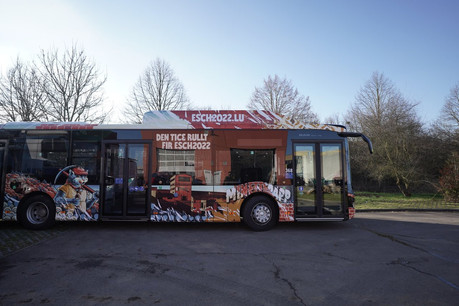 La capitale européenne de la culture a redécoré quelques-uns de ses bus. (Photo: Esch2022)