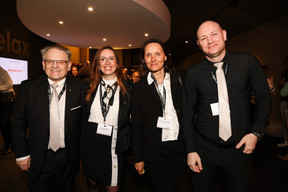 David Grieu, Charlène Brunet, Anne-France Landrin-Lesaffre (Privilege Services Luxembourg) et Dimitri Fortin. (Photo: Eva Krins/Maison Moderne)