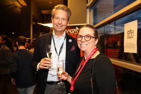 Dirk Lichtherz (Colin&Cie Luxembourg) et Emmanuelle Mitchell (Paperjam+Delano Business Club). (Photo: Eva Krins/Maison Moderne)