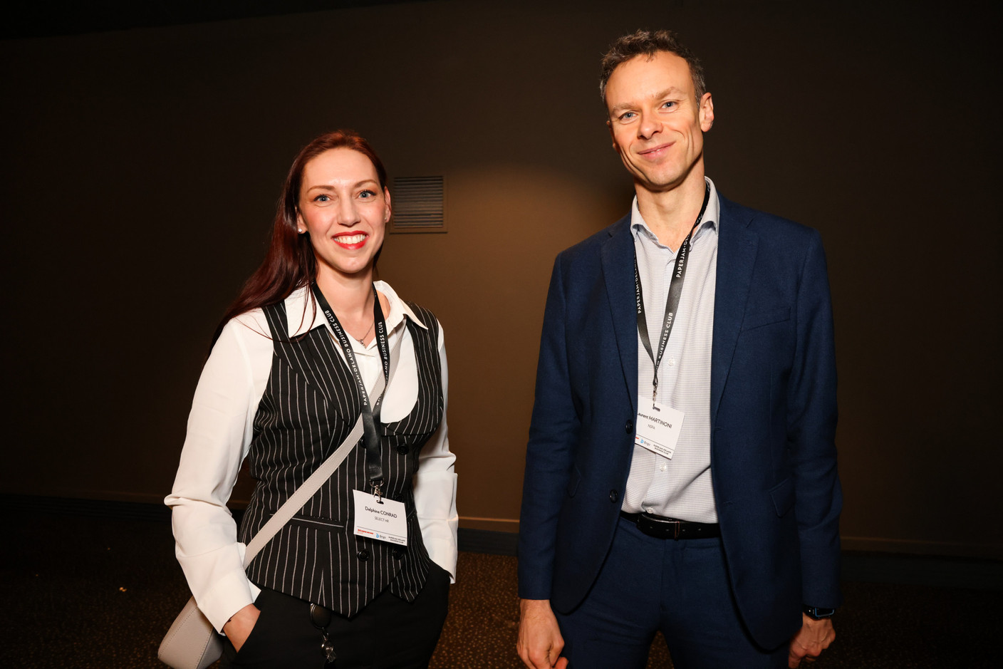 Delphine Conrad (Select HR) et Laurent Martinoni (NSPA). (Photo: Eva Krins/Maison Moderne)