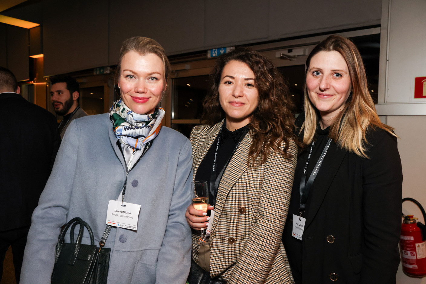Larissa Babkina, Maria Nemekh et Katja Schmitz (Banque de Luxembourg). (Photo: Eva Krins/Maison Moderne)