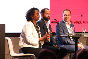 Ana Correia da Veiga (déi Lenk), Gabriel Boisante (LSAP) et François Benoy (déi Gréng). Photo: Eva Krins/Maison Moderne