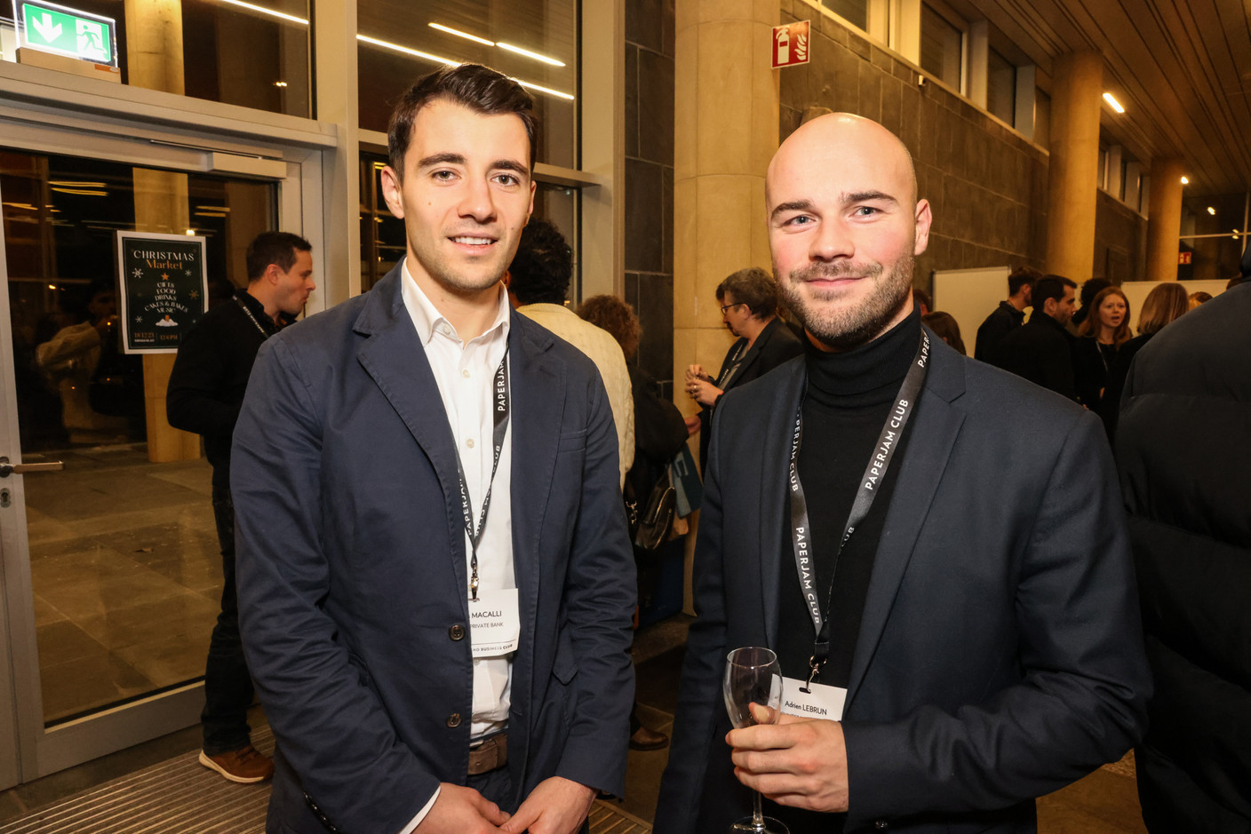 Thomas Macalli et Adrien Lebrun (Quintet Private Bank). (Photos: Marie Russillo/Maison Moderne)