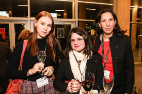 Lola Klein-Hoefler, Clara Spitaleri and Mandy Hoch (Editus) at the Generation Z 10x6 event on Tuesday 28 November 2023. Photo: Marie Russillo / Maison Moderne