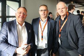 Pedro Castilho (Verbalius), Joao Pedro Moreira (Euroconsumers Invest) et Pierre Thomas (Eurcom Networks). (Photo: Marie Russillo / Maison Moderne)