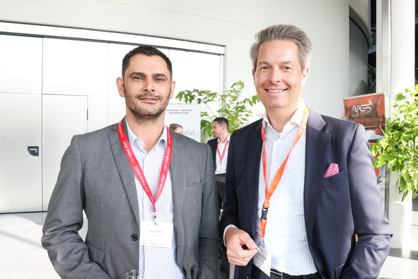 Ray Zubairi (Maison Moderne) et Dirk Lichtherz (Colin&Cie Luxembourg). (Photo: Marie Russillo / Maison Moderne)