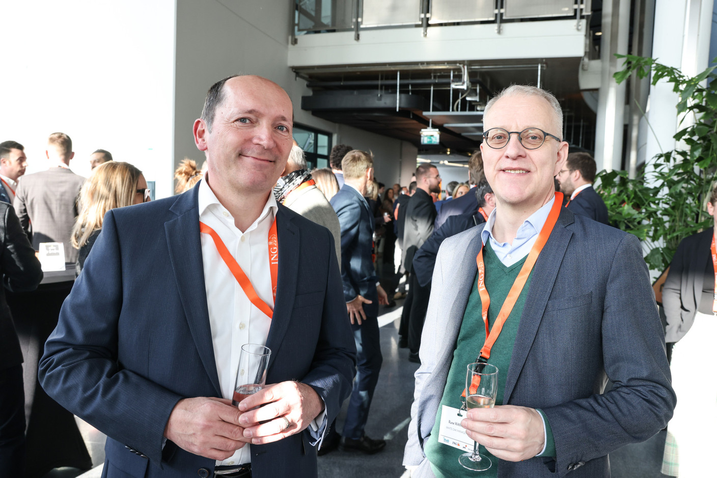 Fabrice Lamock (Randstad – RIsesmart) et Rune Wangsmo (White OAK Management). (Photo: Marie Russillo / Maison Moderne)