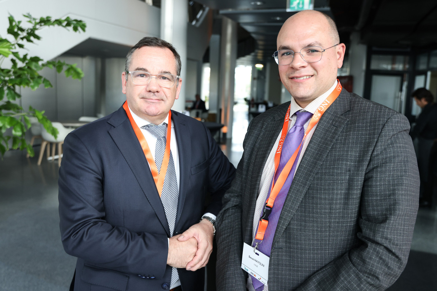 Pascal Morosini et Benoit Mayolini (i-Hub). (Photo: Marie Russillo / Maison Moderne)