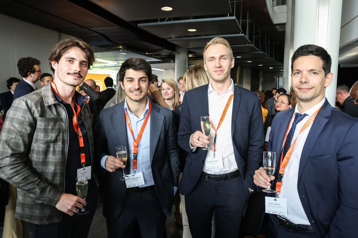 Alec Hilbert (DésVu), Gonzalo Burgaleta Aza (Aion Consulting), Kristian Pajarinen (Porsche AG) et Pierre Chancel (Aion Consulting). (Photo: Marie Russillo / Maison Moderne)