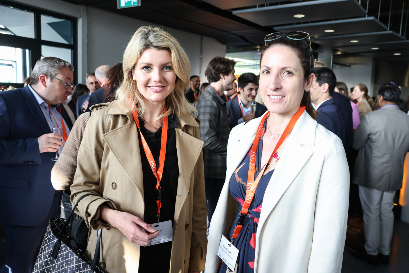 Lisa Crotty (Delio) et Ditta Bezdan (European Investment Bank). (Photo: Marie Russillo / Maison Moderne)
