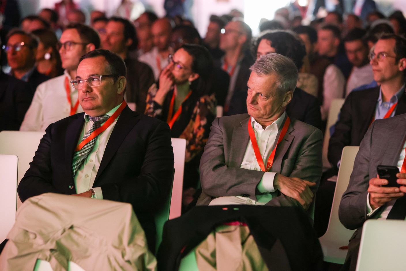 Pascal Morosini (i-Hub) et Alan Dundon (L3A). (Photo: Marie Russillo / Maison Moderne)