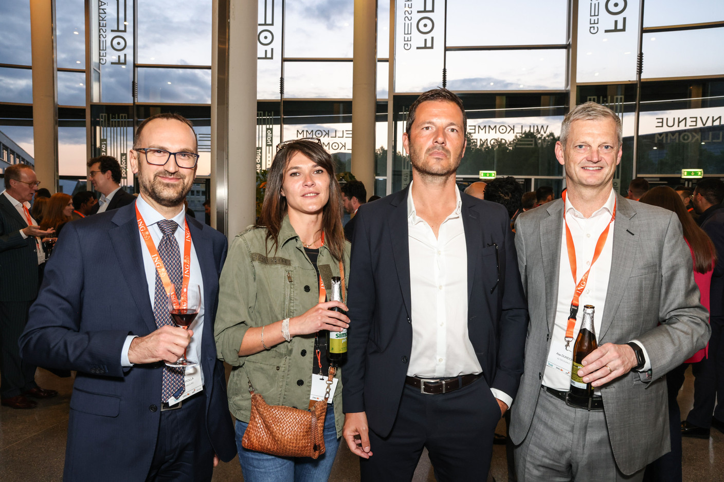 Marco Cipolla (TMF Luxembourg), Julie Lhardit (L3A), Pascal Rapallino (Verona MFO) et Alan Dundon (L3A). (Photo: Marie Russillo / Maison Moderne)