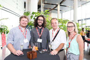 Laurent-Nicolas Marin (De Belsch), Maxime Lissmann (Buro Partner), Pascal Dorban (SFC Conseil) et Anne Catherine Marin (De Belsch). (Photo: Marie Russillo/Maison Moderne)