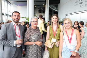 Mikaël Spezzacatena, Sylvie Notarnicola, Pauline Vogel et Marine Marasco (Maison Moderne). (Photo: Marie Russillo/Maison Moderne)