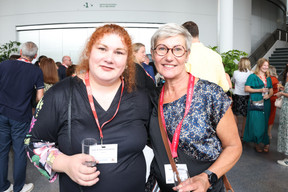 Gabriela Nguyen-Groza (Amrop) et Nathalie Bourdeau (Maison Moderne). (Photo: Marie Russillo/Maison Moderne)