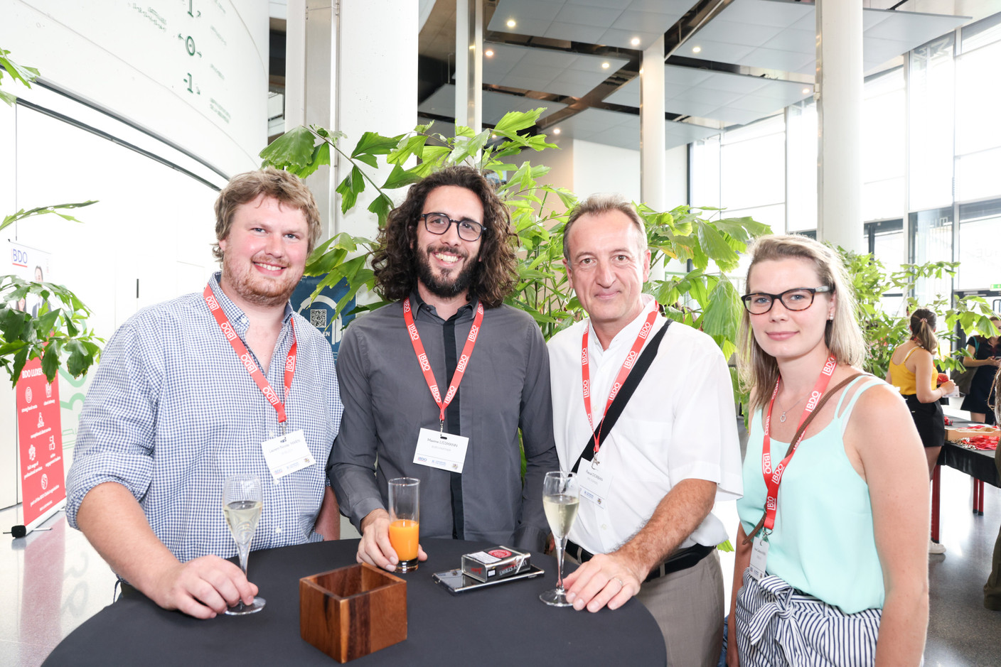 Laurent-Nicolas Marin (De Belsch), Maxime Lissmann (Buro Partner), Pascal Dorban (SFC Conseil) et Anne Catherine Marin (De Belsch). (Photo: Marie Russillo/Maison Moderne)