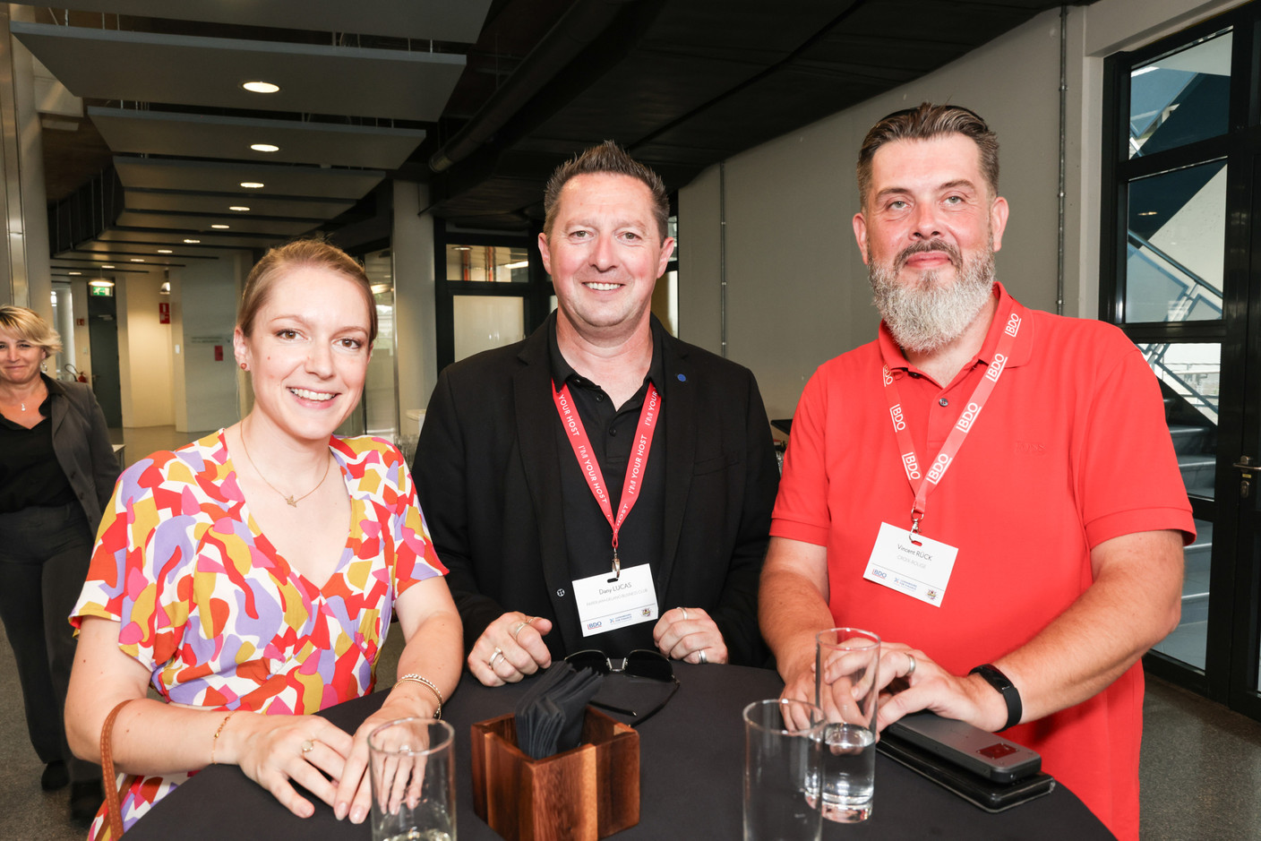 Virginie Laurent, Dany Lucas (Paperjam+Delano Business Club) et Vincent 
Rück (Croix-Rouge Luxembourg). (Photo: Marie Russillo/Maison Moderne)