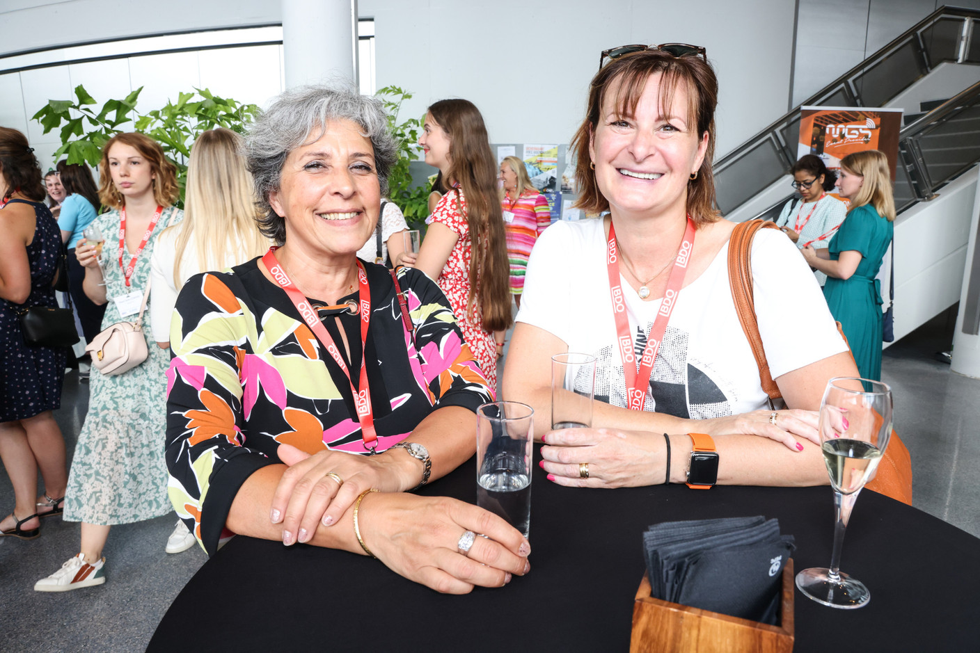 Myriam Belhadjin (EMCA/Oekostroum) et Véronique Nosal (Véronique Nosal). (Photo: Marie Russillo/Maison Moderne)