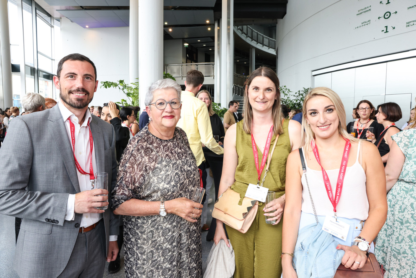 Mikaël Spezzacatena, Sylvie Notarnicola, Pauline Vogel et Marine Marasco (Maison Moderne). (Photo: Marie Russillo/Maison Moderne)