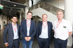 Gonzalo Burgaleta (Aion Consulting), Benoît Frisch (Be Fresh), Laurent Fourez (LFZ Consulting) et Dominique Le Borgne. (Photo: Marie Russillo/Maison Moderne)