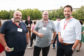 Fabrice Peter, Florent Fernandez et Bob Manet (SNCT). (Photo: Marie Russillo/Maison Moderne)