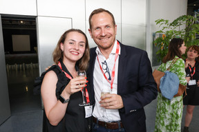 Dominique Carbon (Talantlers) et Stéphane Compain (Luxrelo). (Photo: Marie Russillo/Maison Moderne)