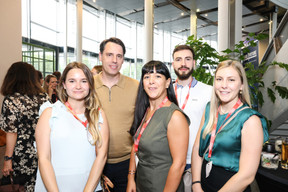 Valentina Faulhauer, Matthieu Cisowski, Lucie Perfetto,  Cedric Semai et Manon Muller (Luxair). (Photo: Marie Russillo/Maison Moderne)