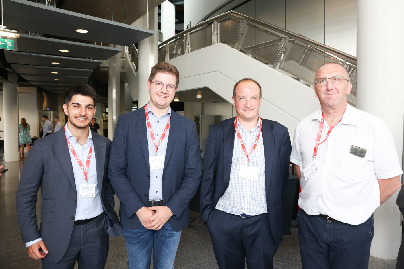 Gonzalo Burgaleta (Aion Consulting), Benoît Frisch (Be Fresh), Laurent Fourez (LFZ Consulting) et Dominique Le Borgne. (Photo: Marie Russillo/Maison Moderne)