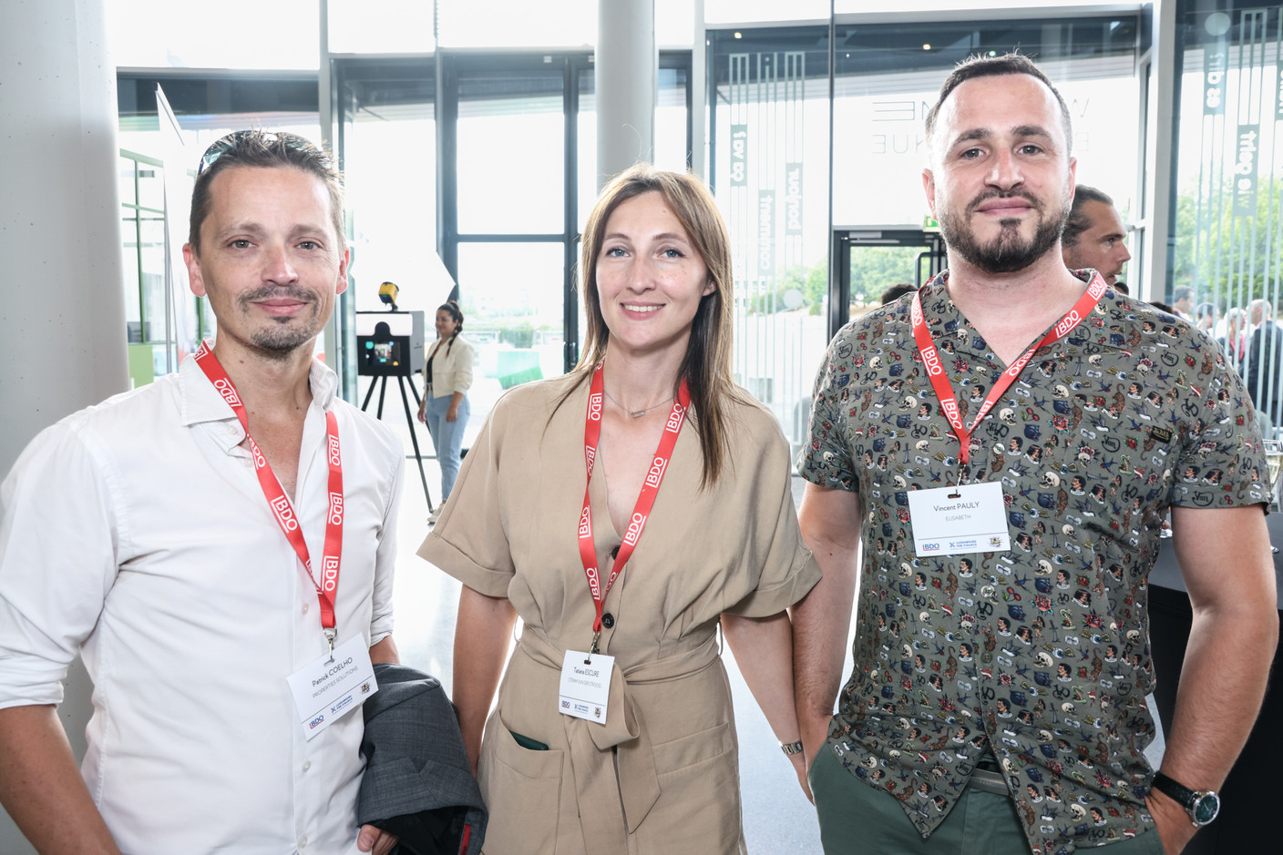 Patrick Coelho (Properties Solutions), Tatiana Escure (Stëmm vun der Strooss) et Vincent Pauly (Elisabeth). (Photo: Marie Russillo/Maison Moderne)
