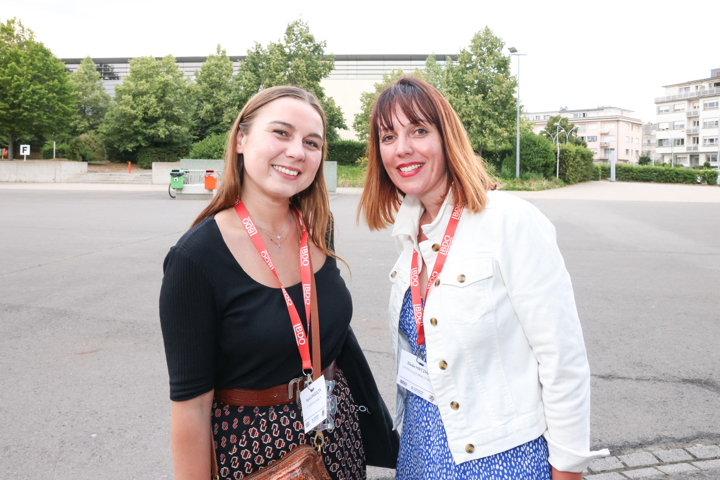Ingrid Langguth et Elodie Hirtzmann (CA Indosuez Wealth). (Photo: Marie Russillo/Maison Moderne)