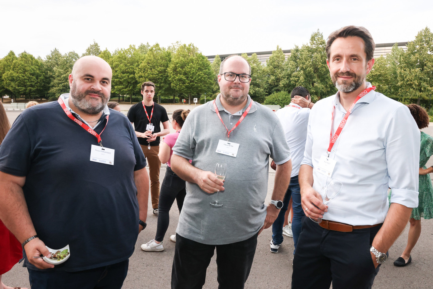Fabrice Peter, Florent Fernandez et Bob Manet (SNCT). (Photo: Marie Russillo/Maison Moderne)