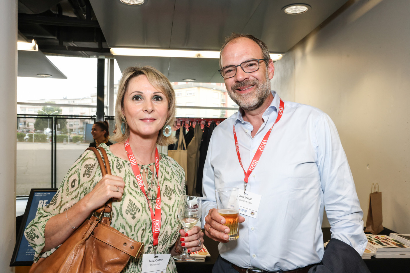 Karine Pontet (BDO Advisory) et David Sibaud (Reckinger Alfred). (Photo: Marie Russillo/Maison Moderne)
