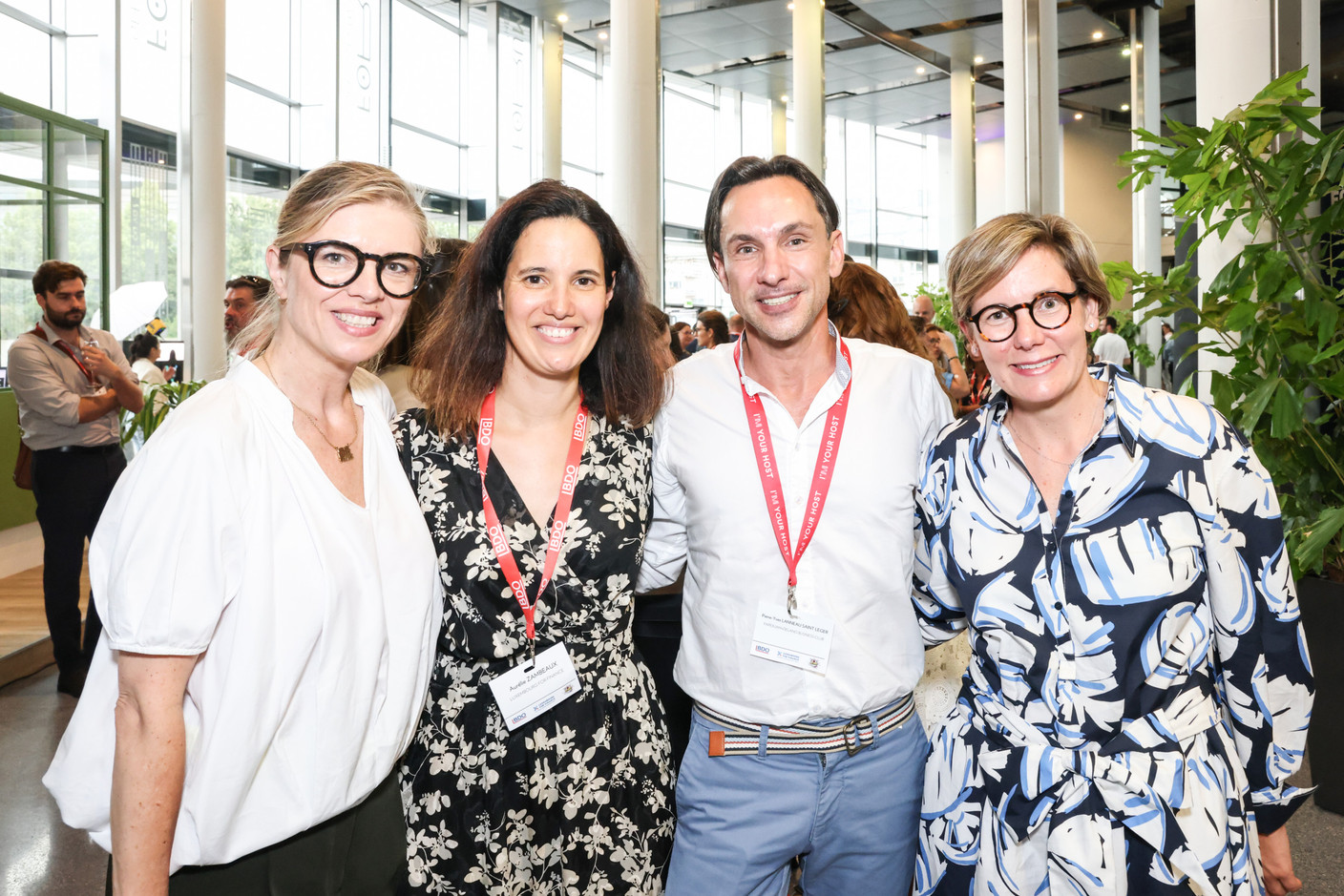 Joanna Grodecki, Aurélie Zambeaux (Luxembourg For Finance), Pierre-Yves Lanneau Saint Léger (Paperjam+Delano Business Club) et Lynn Robbroeckx (Luxembourg For Finance). (Photo: Marie Russillo/Maison Moderne)