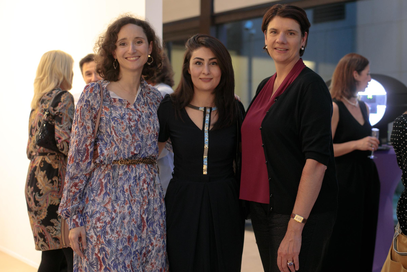 Marie-Adélaïde Leclercq-Olhagaray (Wide), Aida Nazarikhorram (LuxAI) et Vania Henry (UEL). (Photo: Matic Zorman)