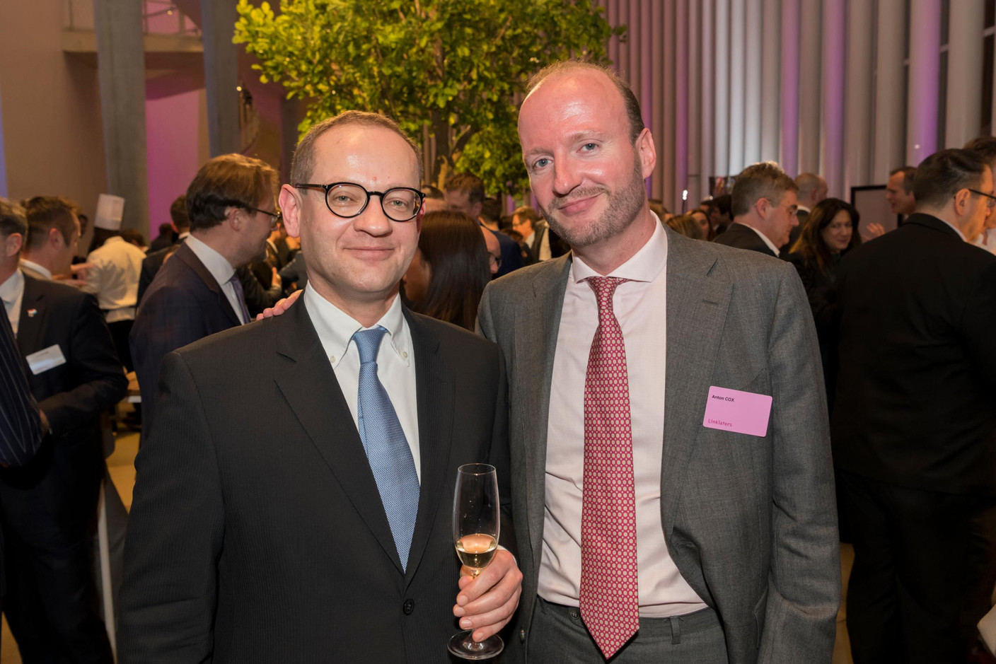 Raffaele Bortolotto (GLL Real Estate Partners) et Anton Cox (Linklaters Luxembourg) (Photo: Emmanuel Claude/Focalize)