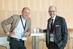 Christophe Bécue of Eastspring Investments and Marcus Schwamborn of Deloitte. Photo: Matic Zorman / Maison Moderne