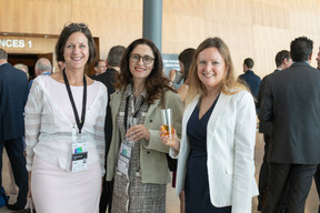 Susanne Schartz of Seqvoia (on left), Luba Ivanova of Clearstream Banking (centre). Photo: Matic Zorman / Maison Moderne