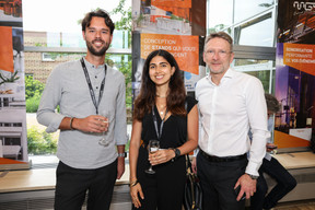 Antoine Lung, Camille Abboud et Tom Beiler (BFF). (Photos: Eva Krins/Maison Moderne)