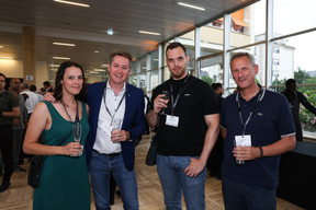 Emilie Le Guernic (AXA Luxembourg), Denis Rosolen (Beng Architectes Associés), Julien Swol (Archiphoto) et Serge Borg (Esséré). (Photos: Eva Krins/Maison Moderne)
