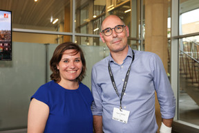 Céline Coubray (Paperjam Architecture+Real Estate) et Mathias Fritsch (BFF). (Photos: Eva Krins/Maison Moderne)