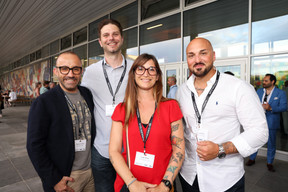 Stéphane Di Carlo (EGB Interior Design), Bob Banzer (OneTools Project Luxembourg), Emilie Sroka (EGB Interior Design) et Alexandro Dozzo (Technopolis Gasperich). (Photos: Eva Krins/Maison Moderne)