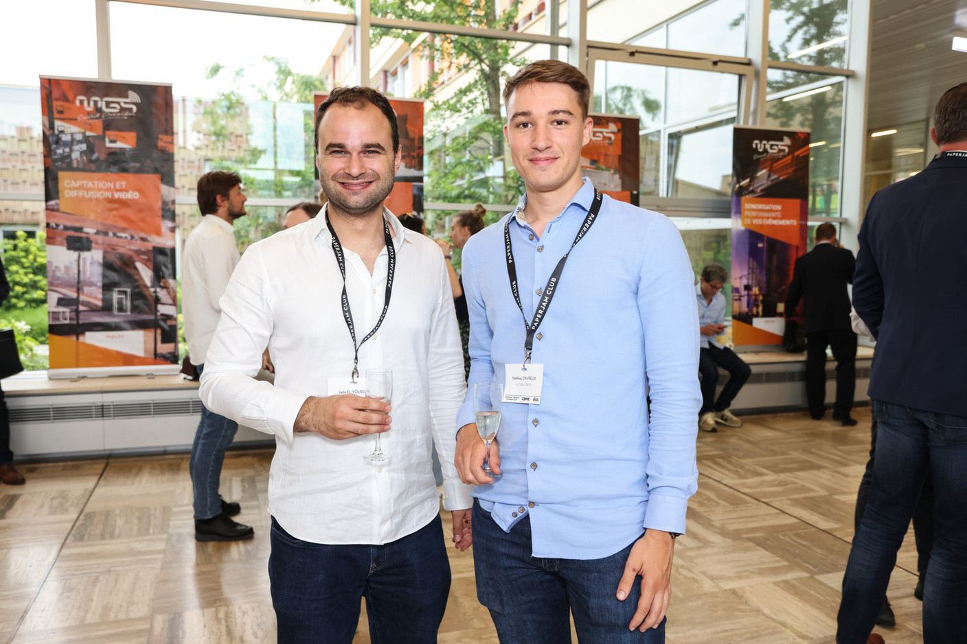 Jade El Youssef (Square Management Luxembourg) et Matthieu Davreux (Future is Data). (Photos: Eva Krins/Maison Moderne)