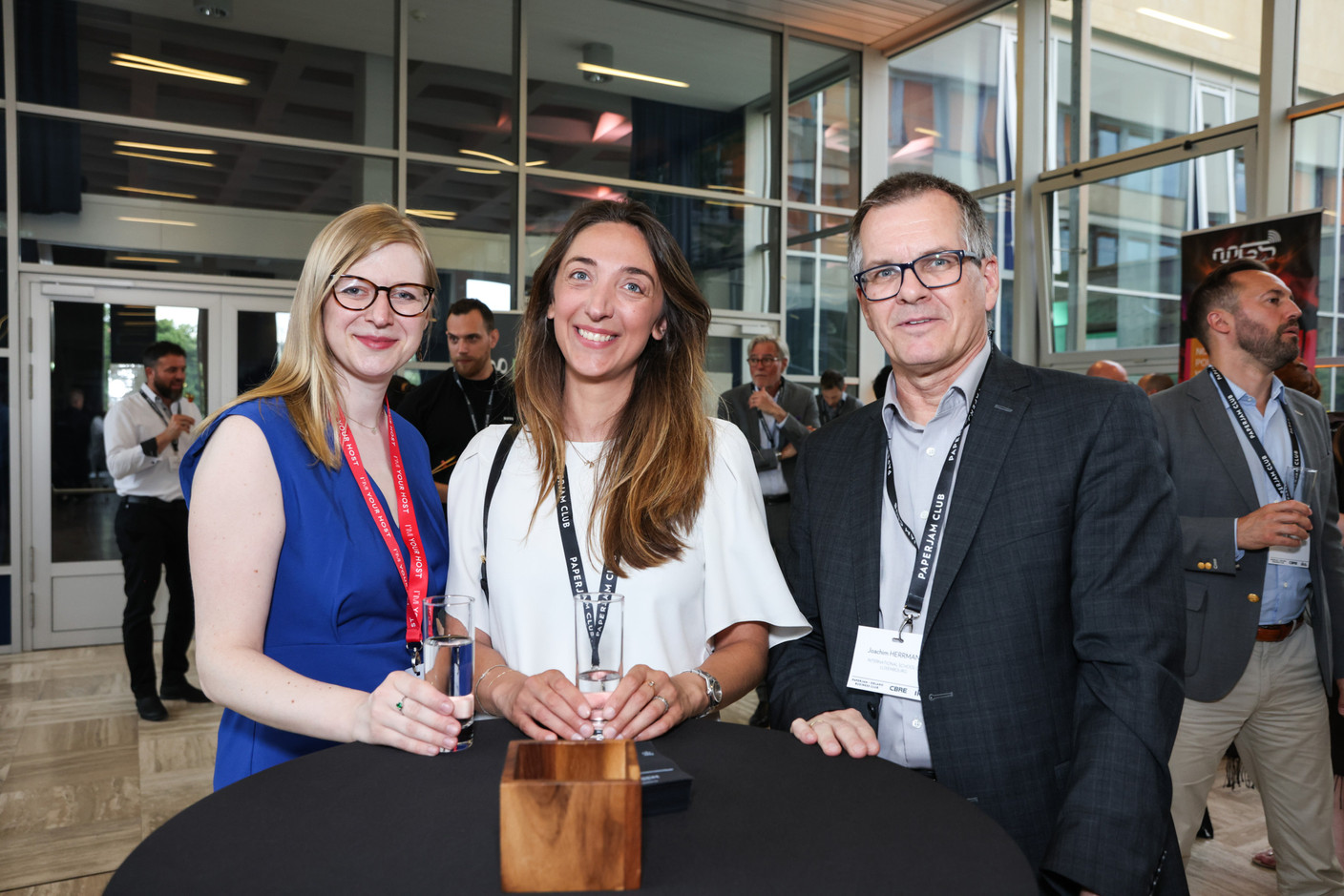 Katarzyna Bialek (Paperjam+Delano Business Club), Carlotta Galizio (Samsung Electronics) et Joachim Herrmann (International School of Luxembourg). (Photos: Eva Krins/Maison Moderne)